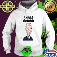 Sham President Socialdudtees Anti Joe Biden Political Cartoon Shirt Hoodie