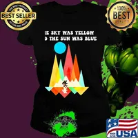 Sky Was Yellow The Sun Was Blue Grateful Dead Dancing Bear Shirt Ladies tee