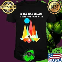 Sky Was Yellow The Sun Was Blue Grateful Dead Dancing Bear Shirt