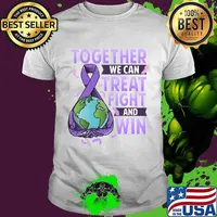 Together we can treat fight and win World Cancer Day Cancer Awareness Fight Against Cancer Shirt