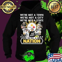 We’re Not A Town We’re Not A City We’re Not A State We’re A Nation Pittsburgh Steelers Signature Team Football Shirt Hoodie