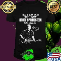 Yes I Am Old But I Saw Bruge Springsteen On Stage Guitar Signature Shirt