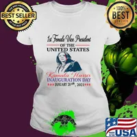 1st Female Vice President Of The United States Kamala Harris Inauguration Day 2021 Election Shirt Ladies tee