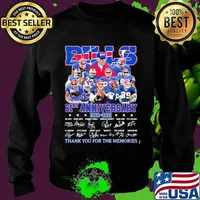 Bills 61st Anniversary 1960 2021 Thank You For The Memories Signature Shirt Sweater