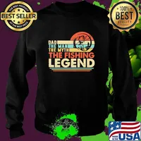Dad The Man The Myth The Fishing Legen Vintage Shirt Sweater