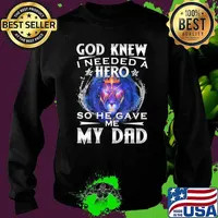 God Knew I Needed A Hero So He Gave Me My Dad Lion Shirt Sweater