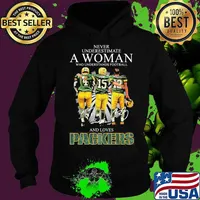 Never Underestimate A Woman Who Understand Football And Loves Packers Signature Shirt Hoodie