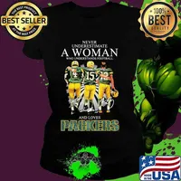 Never Underestimate A Woman Who Understand Football And Loves Packers Signature Shirt Ladies tee