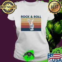 Official Rock And Roll Guitar Vintage Shirt Ladies tee