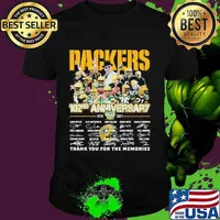 Packers 102nd Anniversary 1919 2021 Thank You For The Memories Signature Shirt