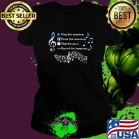 Play The Momenty Pause The Memories Stop The Pain Rewind The Happiness Musical Shirt Ladies tee