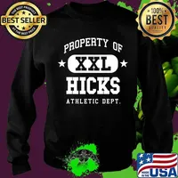 Property Of Xxl Hicks Athletic Dept Family Name School Shirt Sweater