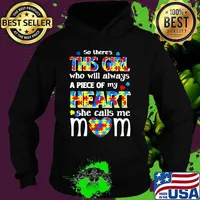 So There’s This Gitl Who Will Always A Piece Of My Heart She Calls Me Mom Heart Lgbt Shirt Hoodie