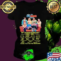 The Bigbang Theory 14th Anniversary 2007 2021 Thank You For The Memories Signature Shirt Ladies tee