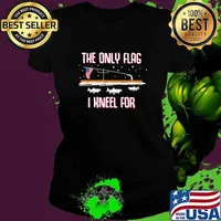 The Only Flag I Kneel For Fishing Shirt Ladies tee