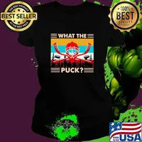 What The Puck Hockey Vintage Shirt Ladies tee