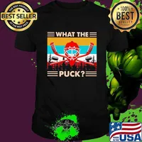 What The Puck Hockey Vintage Shirt