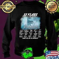 13 Years 2008 2021 Of The Avengers Signatures Thanks For The Memories Sweater