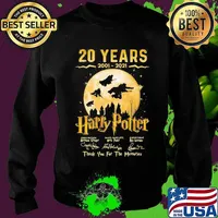 20 Years Of 2001 2021 Harry Potter Thank You For The Memories Signature Shirt Sweater