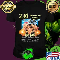 20 Years Of Magic Harry Potter Thank You For The Memories Signature Shirt