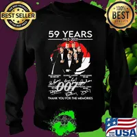 59 Years 1962 2021 Thank You For The Memories Signature Shirt Sweater