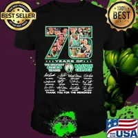 75 Years Of The Greatest Teams Boston Celtics Signature Shirt