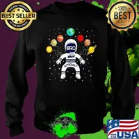 Bro Of The Birthday Astronaut Boy And Girl Space Theme Sweater