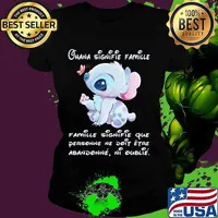 Chana Signifie Famillie Personne Ne Doit Stitch Shirt Ladies tee