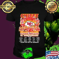 Chiefs Kansas City 61st Anniversary 1960 2021 Thank You For The Memories Signature Shirt