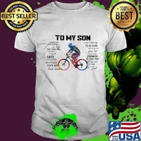 Cycling Dad To My Son Love You Colors Shirt Unisex