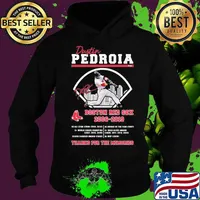 Dustin Pedroia Boston Red Sox 2006 2019 Thanks For The Memories Football Shirt Hoodie