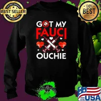 I Got My Fauci Ouchie Heartbeat With Vaccine Sweater