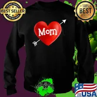 I Love My Mom Is My Valentine Day Heart Mother’s Day Gift Sweater