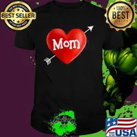 I Love My Mom Is My Valentine Day Heart Mother’s Day Gift shirt