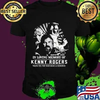In Loving Memory Of Kenny Rogers Thank You For The Memories Signature Shirt