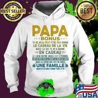 Papa Bonus Le Cadeau De La Vie En Cadeau Une Famille Shirt