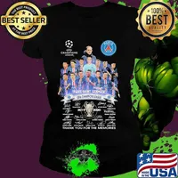 Paris Saint Germain Champions League Thank You For The Memories Signature Shirt Ladies tee