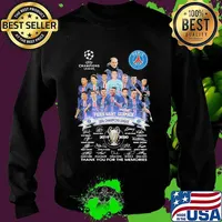 Paris Saint Germain Champions League Thank You For The Memories Signature Shirt Sweater