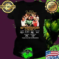 The Beach Boys 60th Anniversary 1961 2021 Thank You For The Memories Signature Shirt Ladies tee
