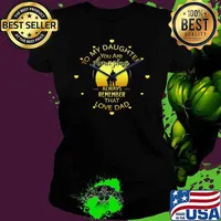 To My Daughter You Are Amazing Clock Always Remember That Love Dad Ladies tee