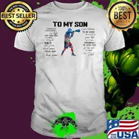 Boxing Dad To My Son Love You Colors Shirt