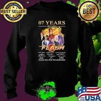 07 Years 2014 2021 The Flash Thank You For The Memories Signature Shirt Sweater