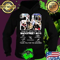 28 years of 1993 2021 backstreet boys thank you for the memories signature Hoodie
