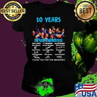 10 years Shameless 2011 2021 11 seasons 146 episodes thank you for the memories signatures Ladies tee
