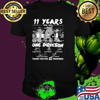 11 Years 2010 2021 One Direction Signature Thank You For 1D Memories Shirt