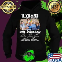 11 Years 2010 2021 One Direction Signatures Thank You For The Memories Hoodie