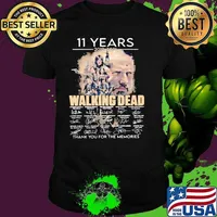 11 Years 2010 2021 The Walking Dead Thank You For The Memories Signature Shirt