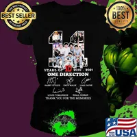 11 Years Of 2010 2021 One Direction Thank You For The Memories Shirt Ladies tee