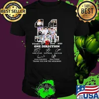 11 Years Of 2010 2021 One Direction Thank You For The Memories Signature Shirt