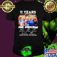 11 years of One Direction 2010 2021 thank you for the memories shirt